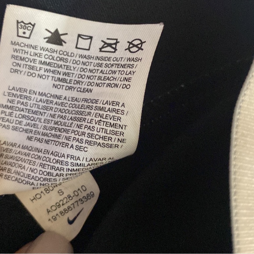 Nike Pro Dri Fit Black Gold Silver Leggings Joggers, Size S - Picture 8 of 10